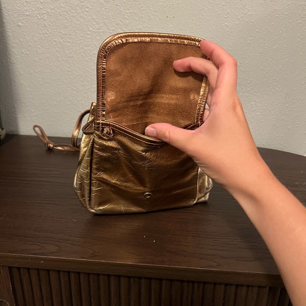 Metallic Gold Patchwork Bag - Picture 5 of 6